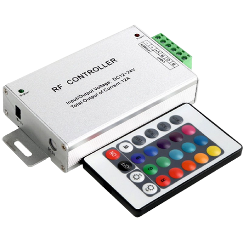 Rgb n. RGB-контроллер Ln-rf20b-18a. Контроллер RGB ленты 12 ампер. Контроллер для светодиодной ленты с пультом 12в. Контроллер RGB + W ленты 12 ампер.